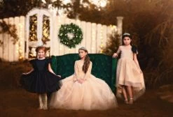 MARIPOSA GOWN CHAMPAGNE -Fashion children's clothing store 122 4