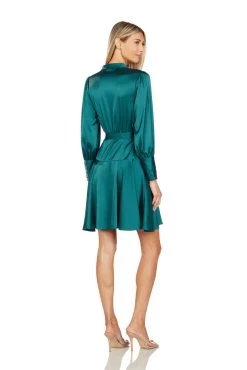 ALBERTINE WRAP DRESS TEAL -Fashion children's clothing store 137 2 bbd3ffbe 4062 4b55 a48e a77436984f2c