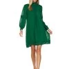 THEODORA SHIFT DRESS EMERALD GREEN -Fashion children's clothing store 142 1