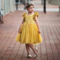 BIANCA DRESS SUNFLOWER -Fashion children's clothing store 1 30d1ff6e cd81 4e13 befc f826abfba3d7