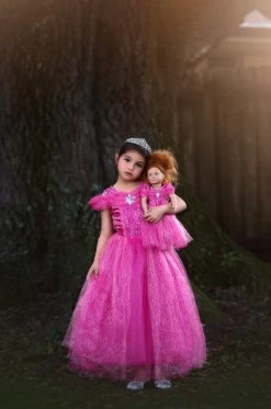 PINK PRINCESS DOLL DRESS -Fashion children's clothing store 225 3