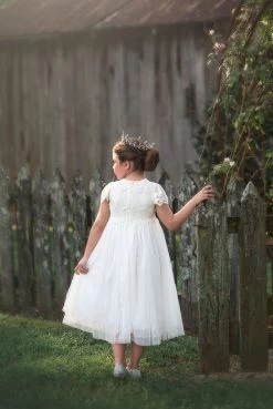 KATRINA DRESS WHITE -Fashion children's clothing store 275 3