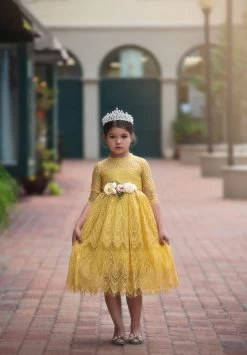 BELLA RAFAELA DRESS & BELT SET SUNFLOWER -Fashion children's clothing store 292 4 80f8cb19 489e 440a aa6a d0d67c10b694
