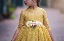 BELLA RAFAELA DRESS & BELT SET SUNFLOWER -Fashion children's clothing store 292 5 23546c98 195f 4cd8 a250 995385668e65