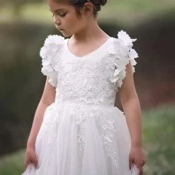 BIANCA DRESS WHITE -Fashion children's clothing store 2 3060edcf 6059 4a6c 8d93 20707b65bd29