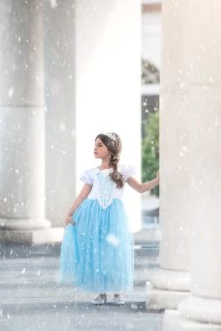 SNOW PRINCESS GOWN & CAPE SET -Fashion children's clothing store 347 3