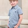 ALLISTER BUTTON DOWN NAVY GINGHAM -Fashion children's clothing store 61 285d6a37 46ed 4c45 b48c 52dc2f8c7104