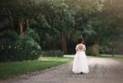 GRACIE GOWN & BELT SET WHITE -Fashion children's clothing store 97 1 979a85e1 4180 4854 acf6 a68b2a94c3a7