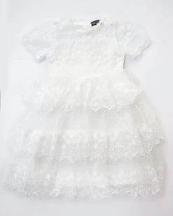 SAMARA DRESS WHITE -Fashion children's clothing store Samara