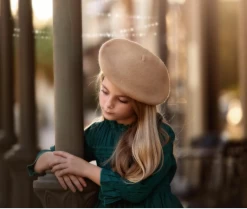 CELESTE BERET CAMEL -Fashion children's clothing store ScreenShot2022 11 14at12.56.16PM