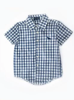 ALLISTER BUTTON DOWN NAVY GINGHAM -Fashion children's clothing store TSC2 1fb 5cad4c1f b4cf 4888 a26b 55a4f7e6cae4