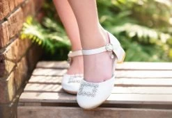 FRANCESCA SHOE WHITE -Fashion children's clothing store newwhiteshoe2